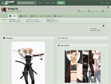 Tablet Screenshot of krispy3d.deviantart.com