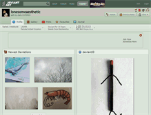 Tablet Screenshot of lonesomeaesthetic.deviantart.com
