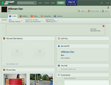 Tablet Screenshot of milkman-dan.deviantart.com