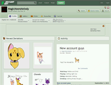 Tablet Screenshot of magicmoonmelody.deviantart.com