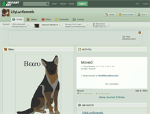 Tablet Screenshot of lilyluvkennels.deviantart.com
