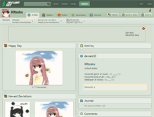 Tablet Screenshot of kitsuku.deviantart.com