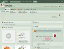 Tablet Screenshot of maty-chan.deviantart.com