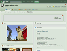 Tablet Screenshot of popcorndapenguin.deviantart.com