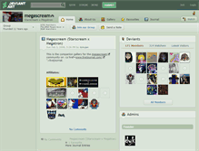 Tablet Screenshot of megascream.deviantart.com