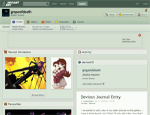 Tablet Screenshot of grapeofdeath.deviantart.com