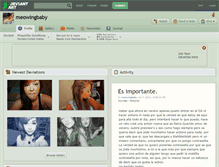 Tablet Screenshot of meowingbaby.deviantart.com