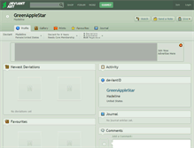 Tablet Screenshot of greenapplestar.deviantart.com