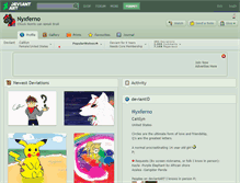 Tablet Screenshot of nyxferno.deviantart.com