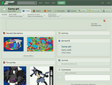 Tablet Screenshot of funny-art.deviantart.com