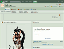 Tablet Screenshot of blackreign.deviantart.com