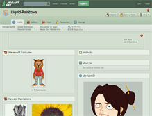 Tablet Screenshot of liquid-rainbows.deviantart.com