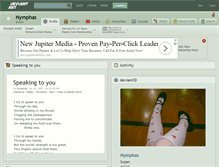 Tablet Screenshot of nymphas.deviantart.com