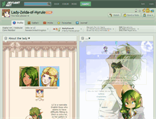 Tablet Screenshot of lady-zelda-of-hyrule.deviantart.com