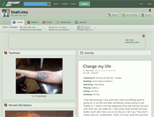 Tablet Screenshot of deathjoey.deviantart.com