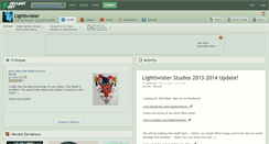 Desktop Screenshot of lighttwister.deviantart.com