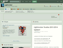 Tablet Screenshot of lighttwister.deviantart.com