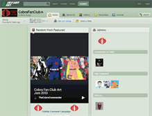 Tablet Screenshot of cobrafanclub.deviantart.com