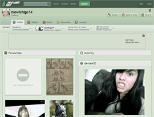 Tablet Screenshot of mewichigo14.deviantart.com