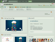 Tablet Screenshot of occasionallyxxx.deviantart.com