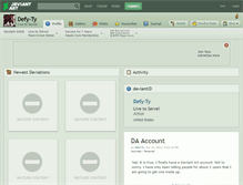 Tablet Screenshot of defy-ty.deviantart.com