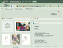 Tablet Screenshot of btdead.deviantart.com