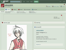 Tablet Screenshot of nekozoldick.deviantart.com