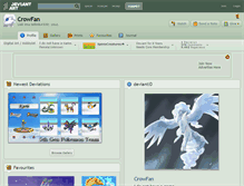 Tablet Screenshot of crowfan.deviantart.com