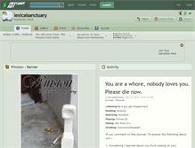 Tablet Screenshot of lexicalsanctuary.deviantart.com