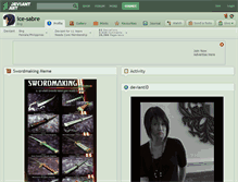 Tablet Screenshot of ice-sabre.deviantart.com