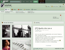 Tablet Screenshot of eclecticat.deviantart.com