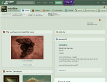 Tablet Screenshot of missdine.deviantart.com