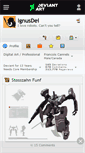 Mobile Screenshot of ignusdei.deviantart.com