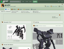Tablet Screenshot of ignusdei.deviantart.com