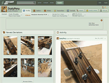 Tablet Screenshot of dustypony.deviantart.com
