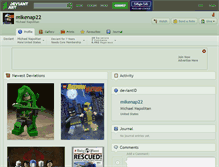 Tablet Screenshot of mikenap22.deviantart.com