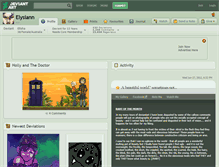 Tablet Screenshot of elysiann.deviantart.com