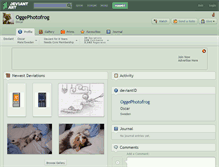 Tablet Screenshot of oggephotofrog.deviantart.com