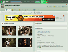Tablet Screenshot of aleksandrastasiewicz.deviantart.com