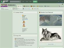 Tablet Screenshot of kreatures.deviantart.com
