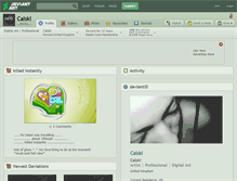 Tablet Screenshot of calski.deviantart.com