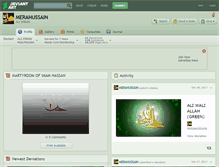 Tablet Screenshot of merahussain.deviantart.com