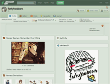 Tablet Screenshot of fortykoubuns.deviantart.com