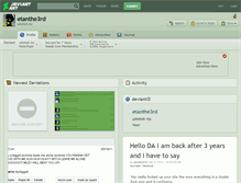 Tablet Screenshot of etanthe3rd.deviantart.com