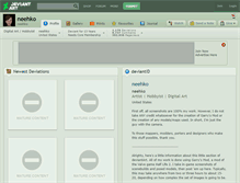 Tablet Screenshot of neehko.deviantart.com