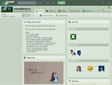 Tablet Screenshot of normalbrony.deviantart.com