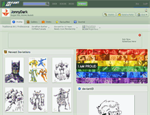 Tablet Screenshot of jonnydark.deviantart.com