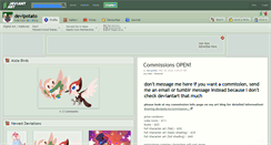 Desktop Screenshot of devipotato.deviantart.com