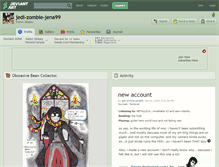 Tablet Screenshot of jedi-zombie-jena99.deviantart.com