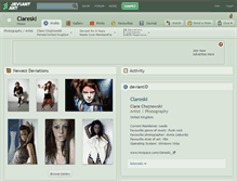 Tablet Screenshot of clareski.deviantart.com